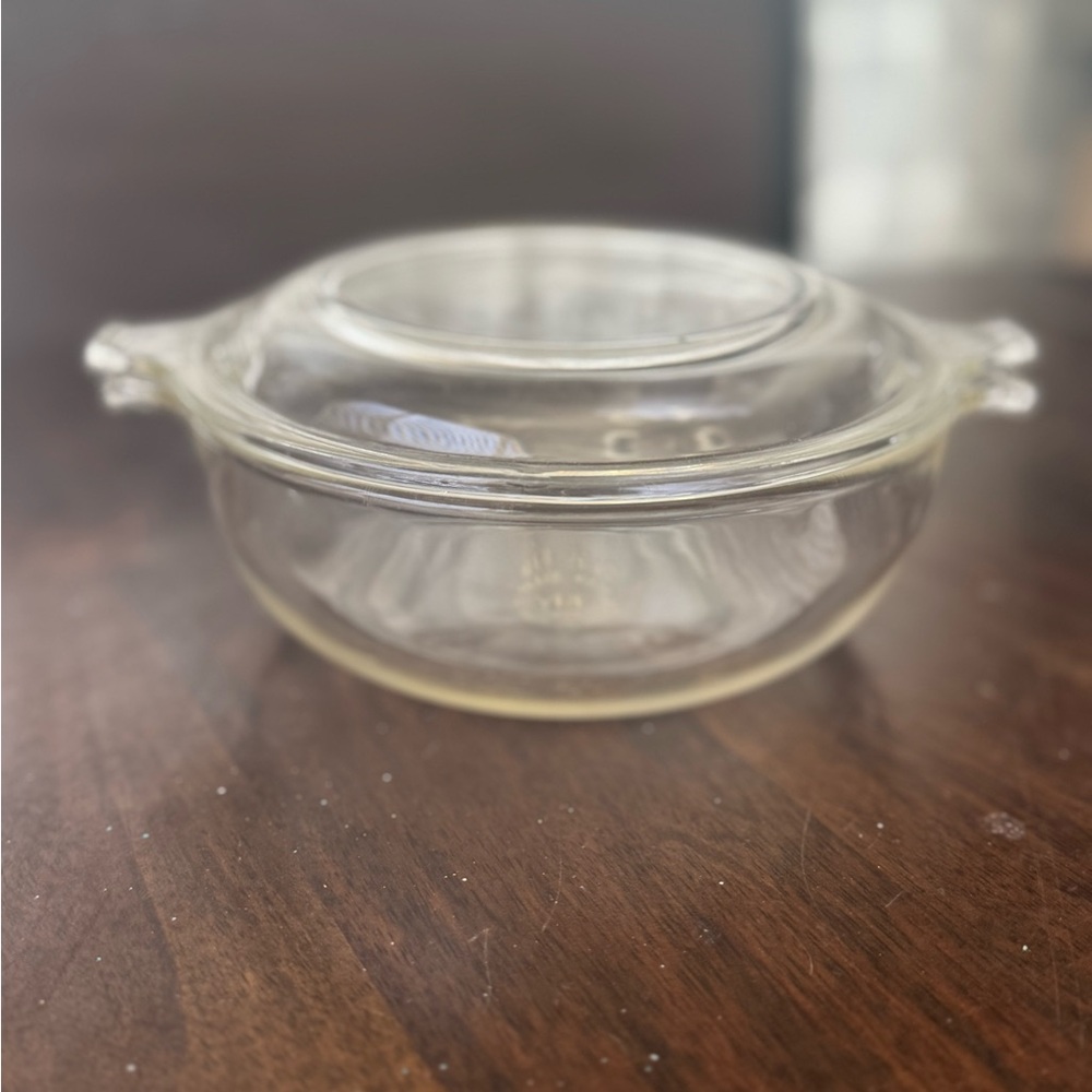 Pyrex Transparent Glass Dish with Original Lid